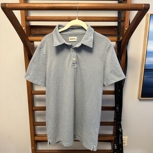 Taylor Stitch - Heavy Bag Polo - Size medium (40) - Blue / teal